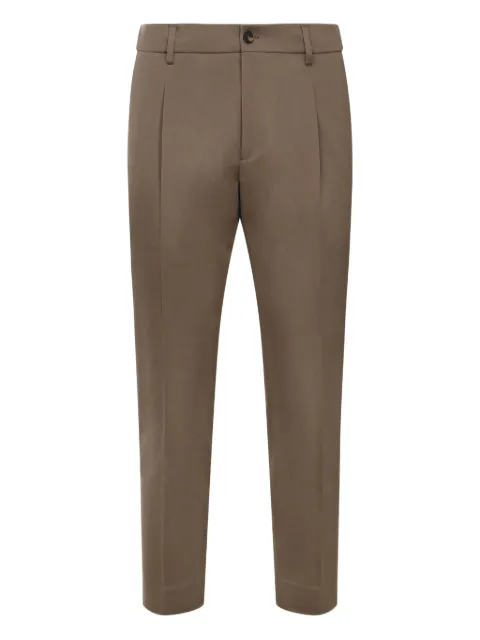BE ABLE pleats-design trousers Brown RICCARDOCCGSOFANGO