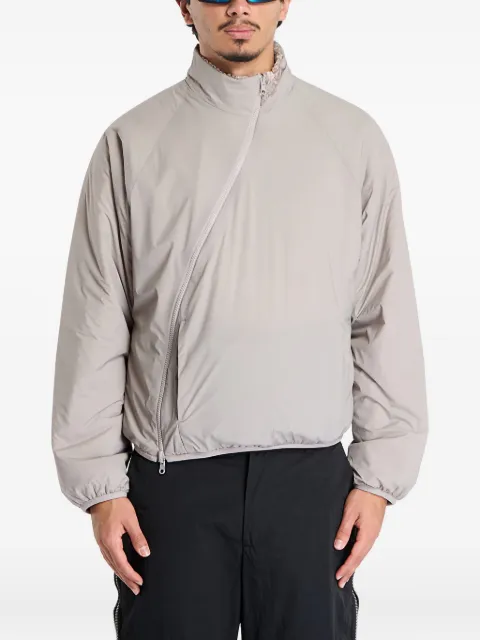 Post Archive Faction River asymmetric-zip jacket Grey A1003WG