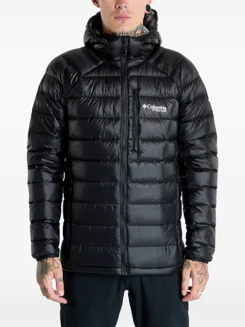 Columbia logo-print padded jacket Black 2088774010