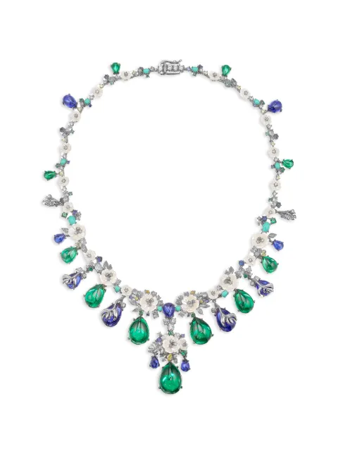 Anabela Chan Paradise multi-stone necklace Silver AC19PC22NSYGGE