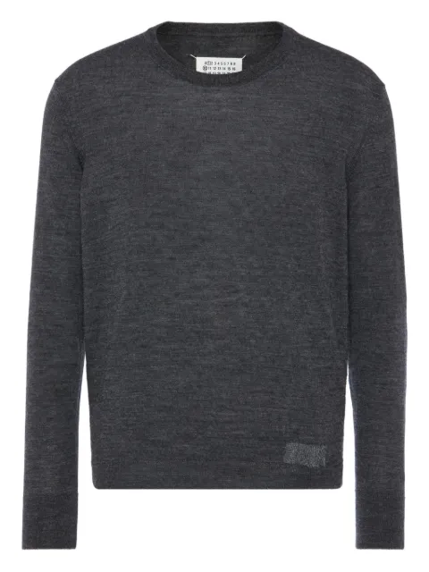 Maison Margiela wool-blend patch sweater Grey S50HL0057M13235