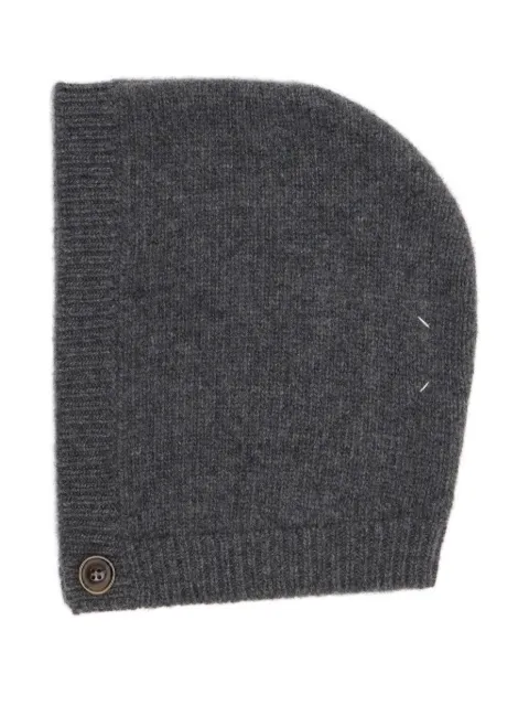 Maison Margiela wool knit hood Grey S50TB0018M13226