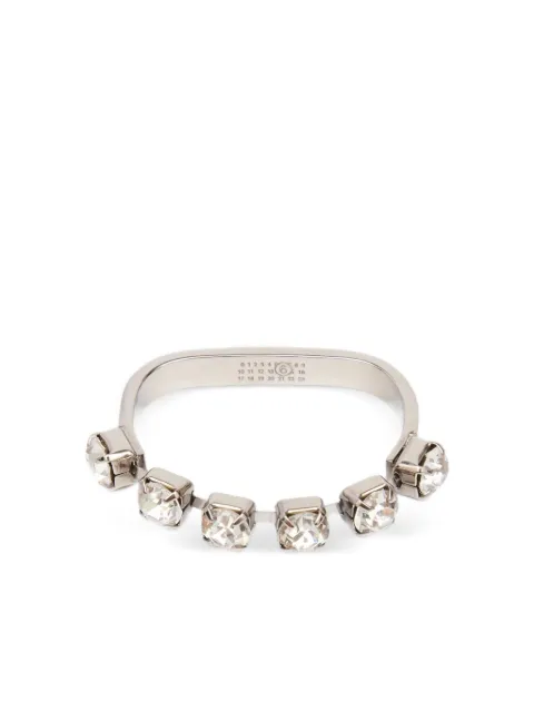 MM6 Maison Margiela crystal-embellished ring Silver SM6UQ0108P8857
