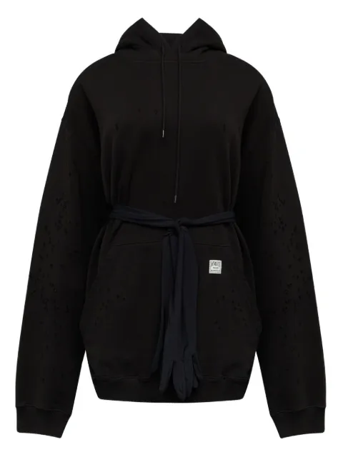 MM6 Maison Margiela hooded mini dress Black S52DA0083M25025