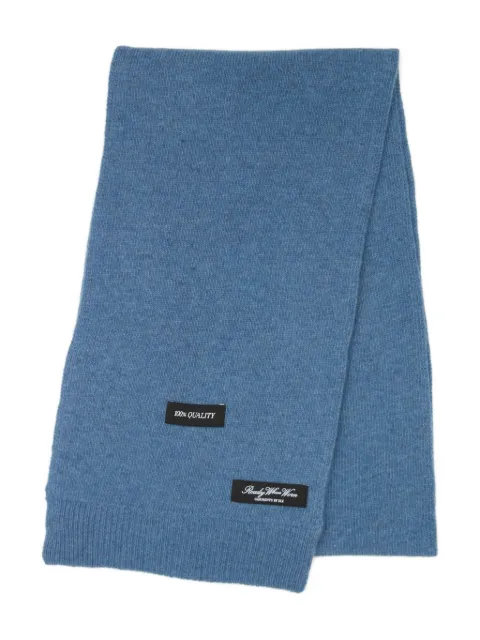 MM6 Maison Margiela logo-patch scarf Blue S52TE0060M13218