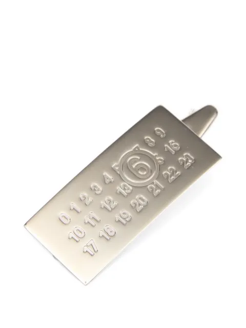 MM6 Maison Margiela Numeric hair clip Silver SM6TW0014P8860