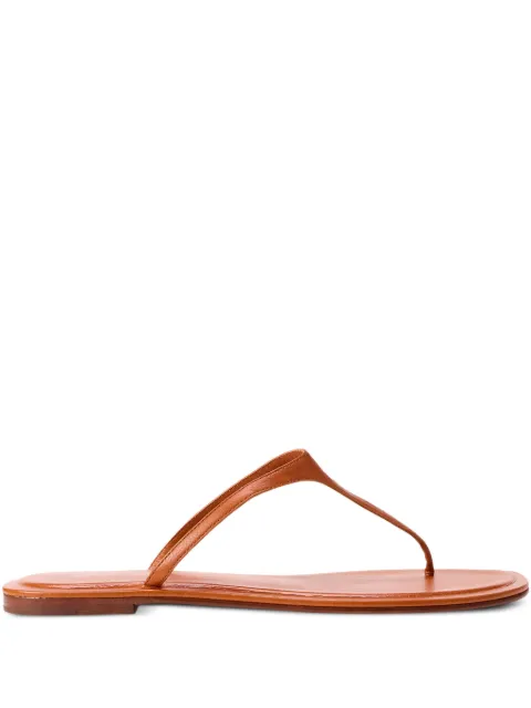 Polo Ralph Lauren logo-debossed thong sandals Brown 818P08374002