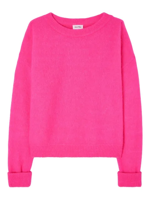 American Vintage Vitow ribbed sweater Pink VITO18E