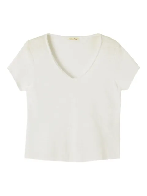 American Vintage Sonoma V-neck short-sleeve T-shirt White SON02AG