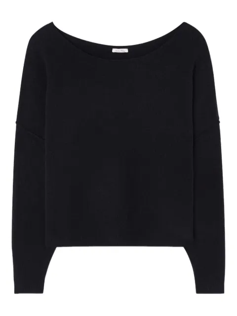 American Vintage Damsville boat-neck ribbed sweater Black DAM225