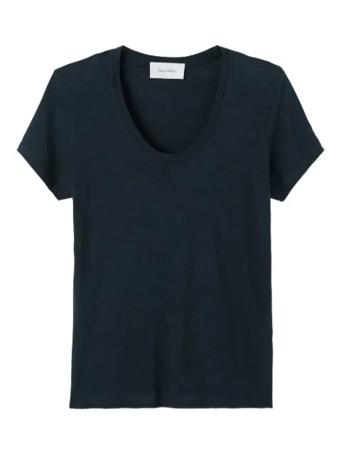 American Vintage Jacksonville scoop neck T-shirt Blue JAC48