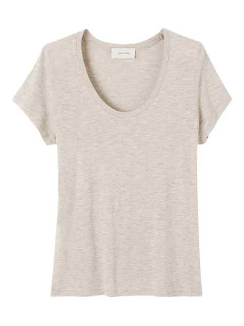American Vintage Jacksonville scoop neck T-shirt Neutrals JAC48