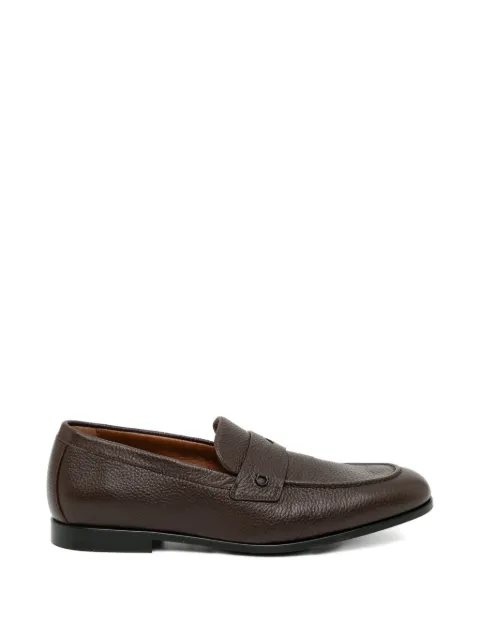 Ferragamo Gancini grained-leather loafers Brown 791720
