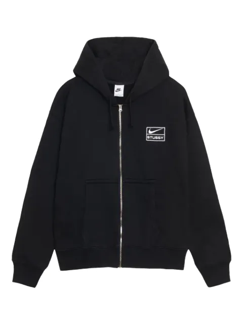Stüssy x Nike zip-fastening hoodie Black STUS60
