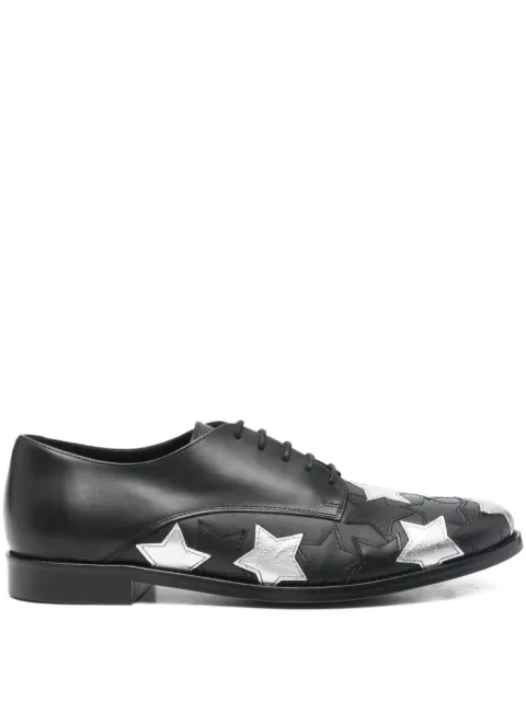 Stefan Cooke Star Jazz Leather Lace-Up Shoes Black FSTCMSTJS97421