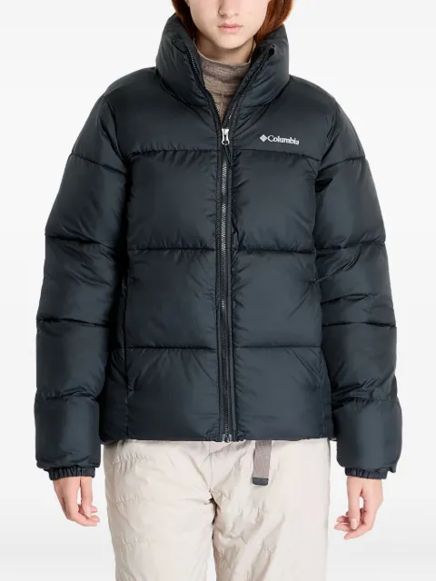 Columbia logo-print padded jacket Black 2090291010