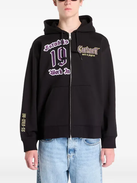 Carhartt WIP logo-print hoodie Black I03561189XX