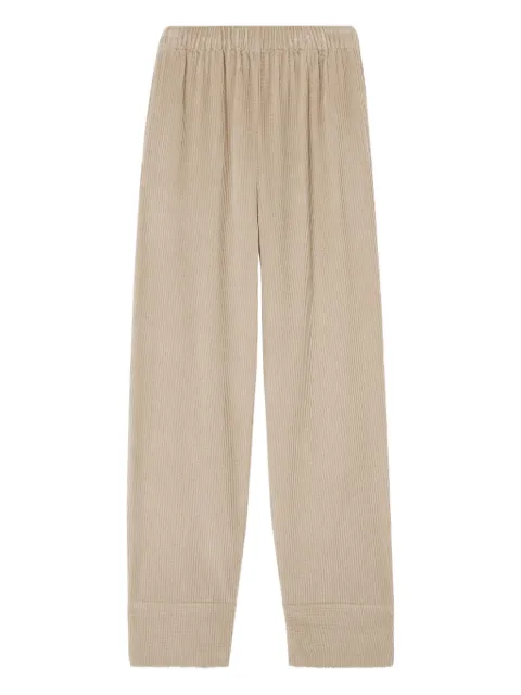 American Vintage Padow elasticated corduroy trousers Neutrals PADO137