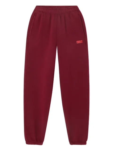 American Vintage Izubird elasticated track pants Red IZU05B