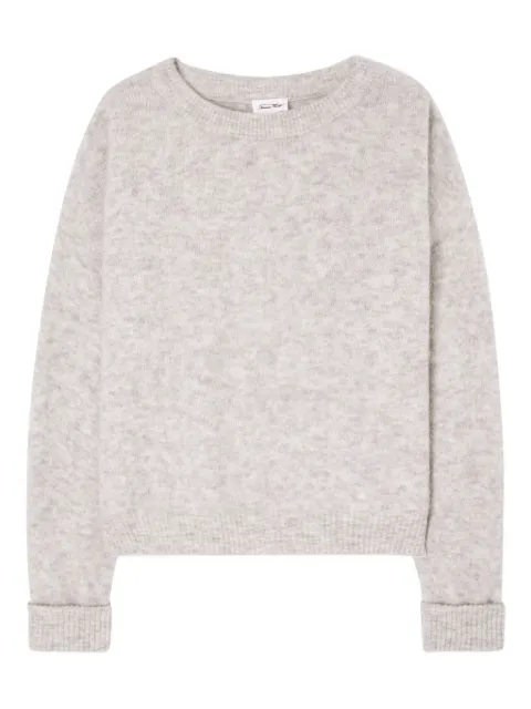 American Vintage Vitow ribbed boat-neck sweater Grey VITO18E