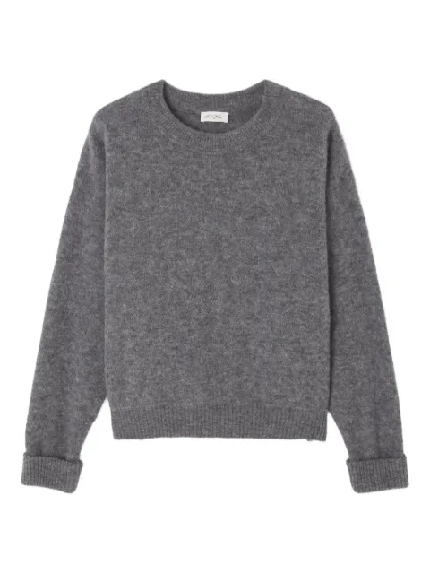 American Vintage Vitow ribbed sweater Grey VITO18E