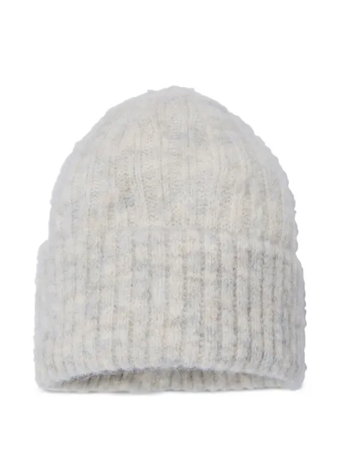American Vintage ribbed knit east beanie Neutrals EAST22A