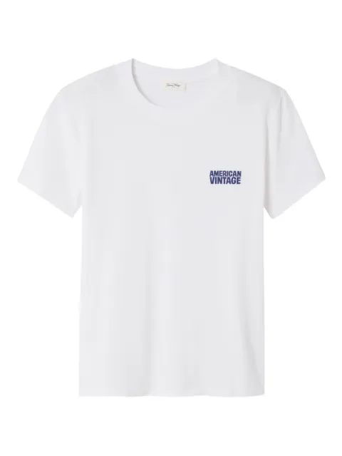 American Vintage Ykobow logo T-shirt White YKO02C