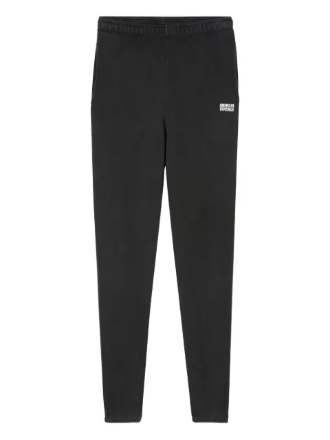 American Vintage Izubird elasticated track pants Black IZU05B