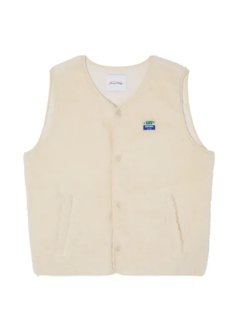 American Vintage Hoktown faux-shearling gilet Neutrals MHOK16A