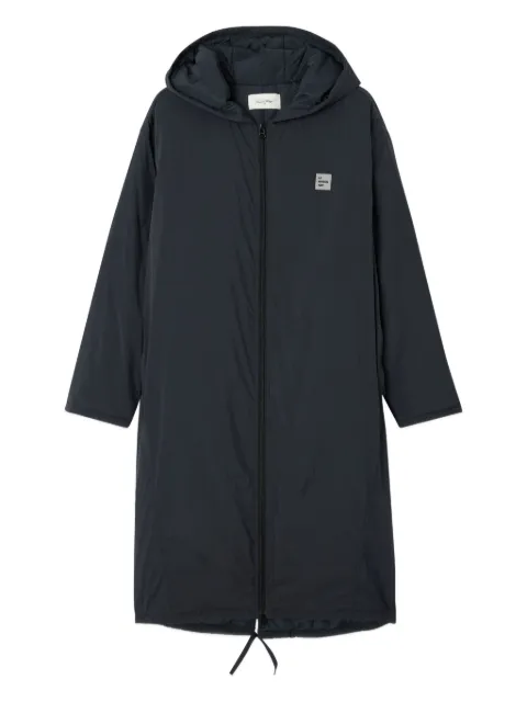 American Vintage Zotcity logo-patch parka Blue ZOT17C