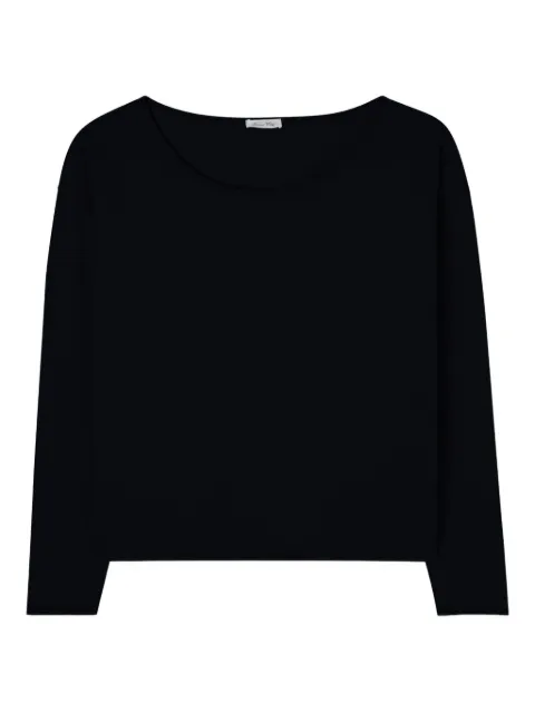 American Vintage boat neck aksun T-shirt Black AK02H