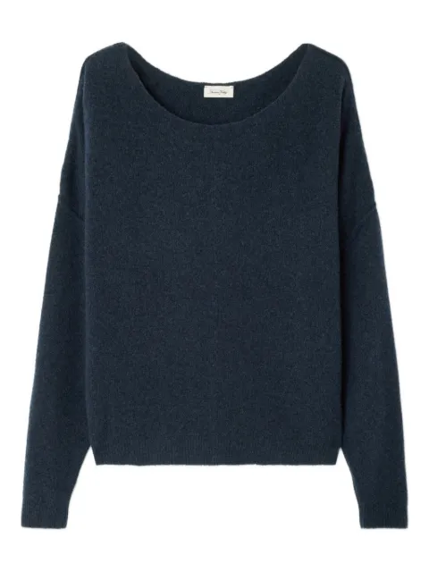 American Vintage Damsville boat-neck sweater Blue DAM225H25