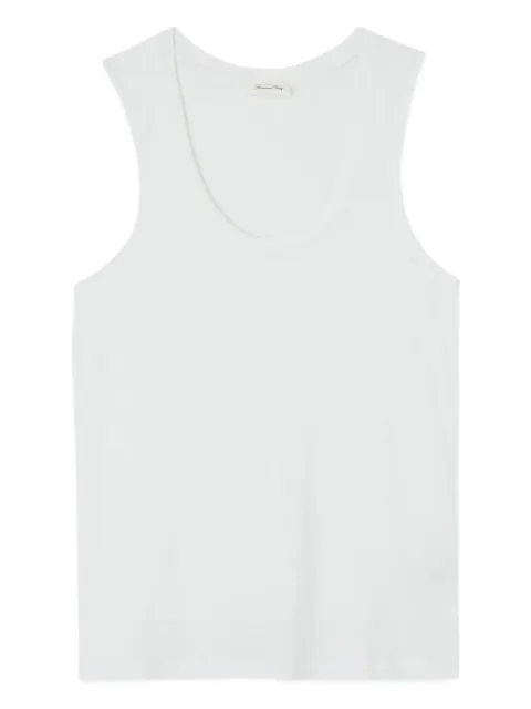 American Vintage Jacksonville scoop neck vest White JAC47