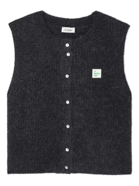 American Vintage East knitted cardigan Grey EAST19MCH25
