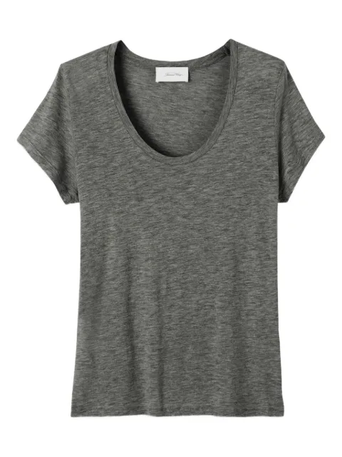 American Vintage scoop-neck short-sleeved T-shirt Grey JAC48H25