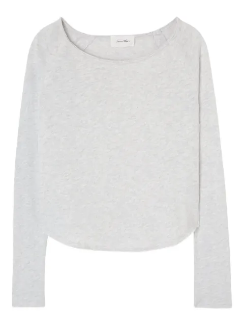 American Vintage Sonoma raglan sleeve boat neck T-shirt Grey SON31G