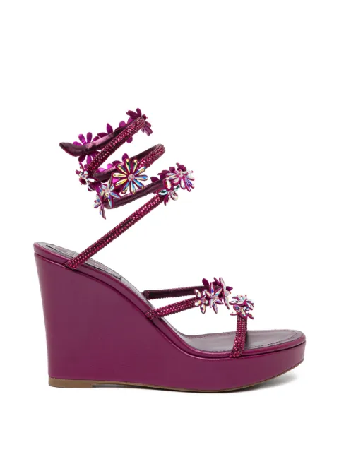 René Caovilla 105mm Cassie sandals Purple C12770105RN01Y357