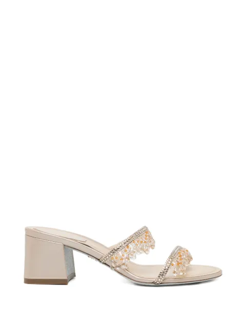 René Caovilla 50mm embellished sandals Neutrals C12781050RN01V104