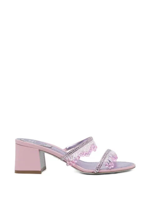 René Caovilla 50mm embellished sandals Purple C12781050RN01W474