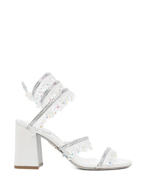 René Caovilla 80mm Jahanara sandals White C12754080RN01X853