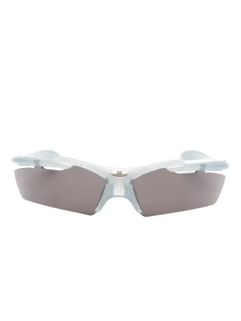 Balenciaga Eyewear logo-motif rectangle sunglasses Blue BB0420S
