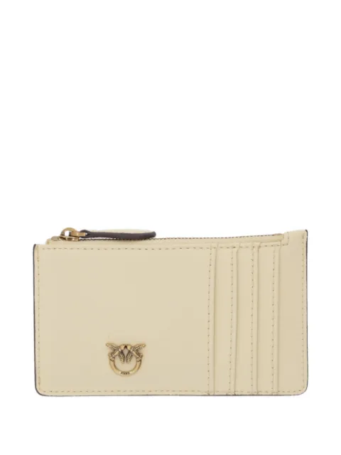PINKO Airone chevron zip wallet Neutrals 100251A0GK
