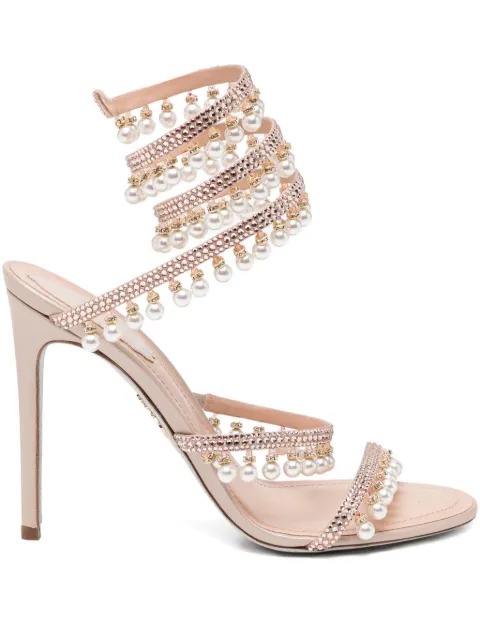 René Caovilla 110mm crystal-embellished heeled sandals Pink C12762105RN01V233