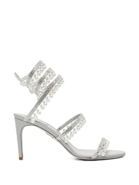 René Caovilla 80mm Cleo sandals Grey C12762080RN01V232
