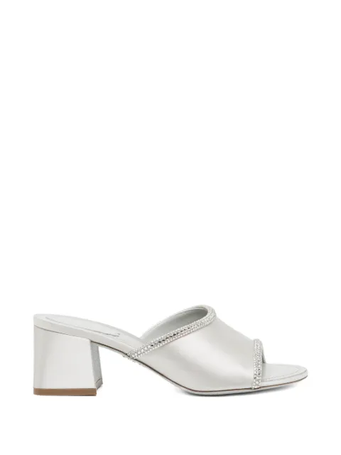 René Caovilla embellished mules Silver C12706050R001V232