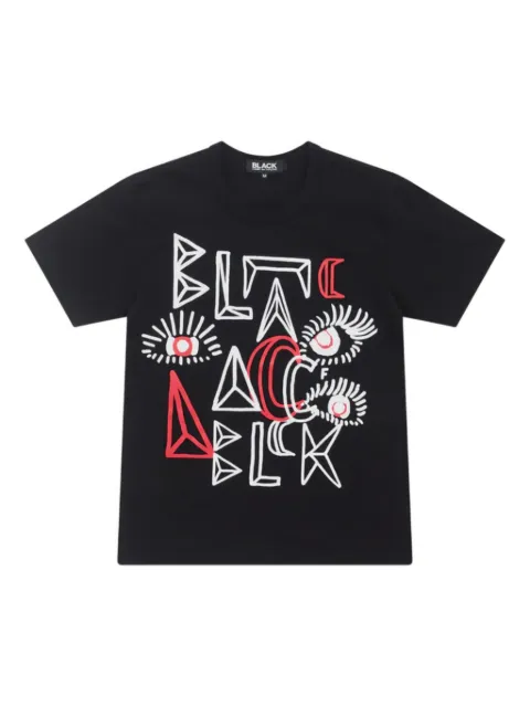 Black Comme Des Garçons graphic-print T-shirt Black 1PT503W25
