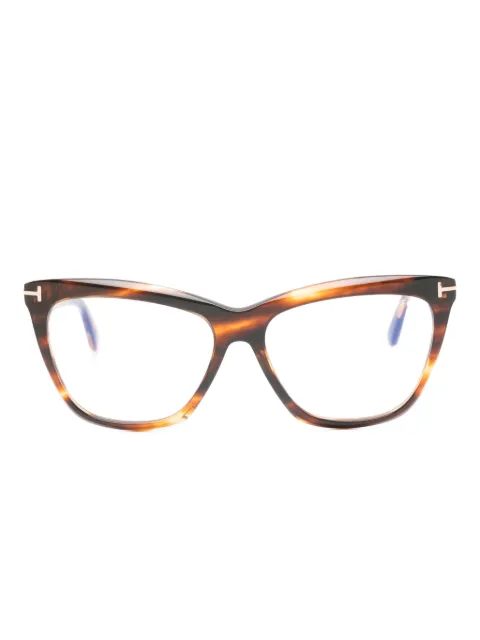 TOM FORD Eyewear cat-eye glasses Brown FT6064B