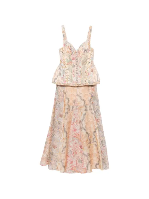 ZIMMERMANN Rebellion Corded maxi dress Neutrals 6909DC261
