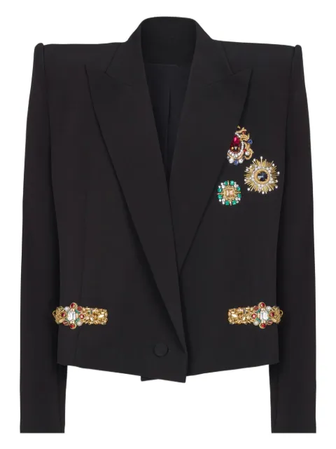 Balmain embroidered jacket Black GF1SC295PD36
