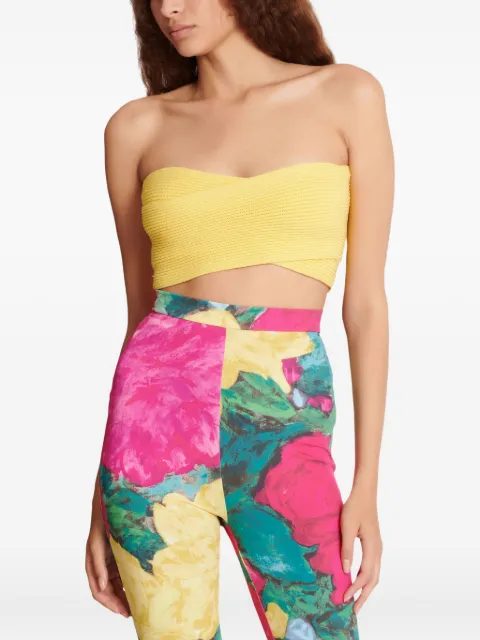 Balmain zip-fastening top Yellow GF1AA405KJ29